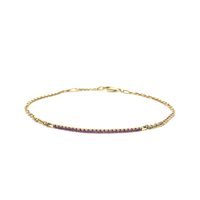 Pulsera World Diamond Group Mujer in Oro rosa Zaffiro BGE002PS-0.21